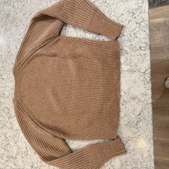 See By Chloe Sweater Women's Size Large Tan Pullover Wool Quiet Luxury Old Money - Picture 15 of 15